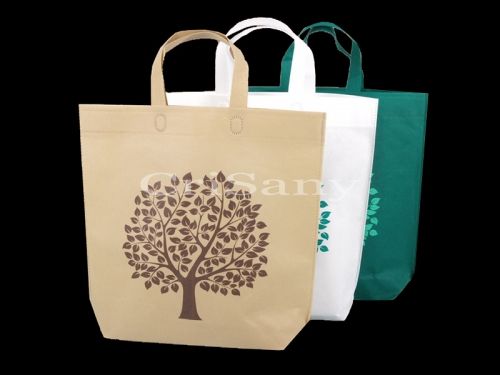 Чанта “Nature“ нетъкан текстил - зелена /10 бр./