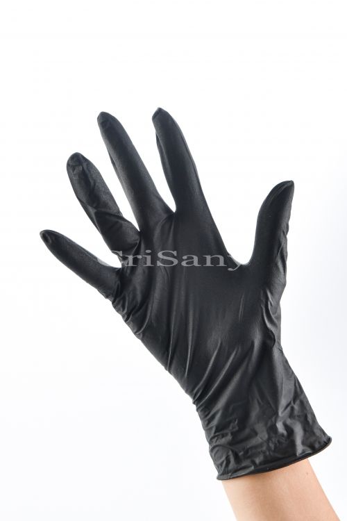Ръкавици  П нитрил черни S /100 бр./
