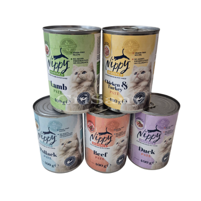 Nippy пастет за котки 400гр. патешко