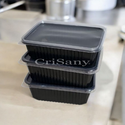 Кутия OR правоъг. черна 1000 мл - дъно /50 бр./