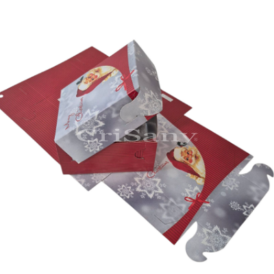 Кутия за торта Коледна 4 парчета - 25 бр.