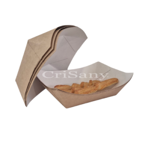 Кутия  картон лодка Крафт32 oz 96/168/62/100бр./