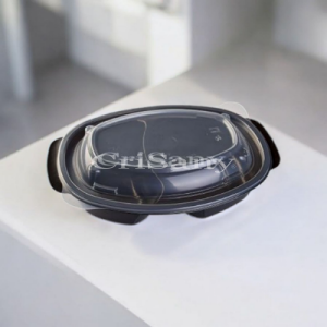 Кутия черна овал МН 900 с 2 деления/50 бр./-1221