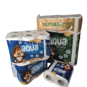 Тоалетна хартия 3 пластова Aqua 16 бр./пак.